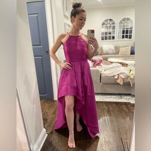 STUNNING - NWT - LULUS size S high low formal pink dress